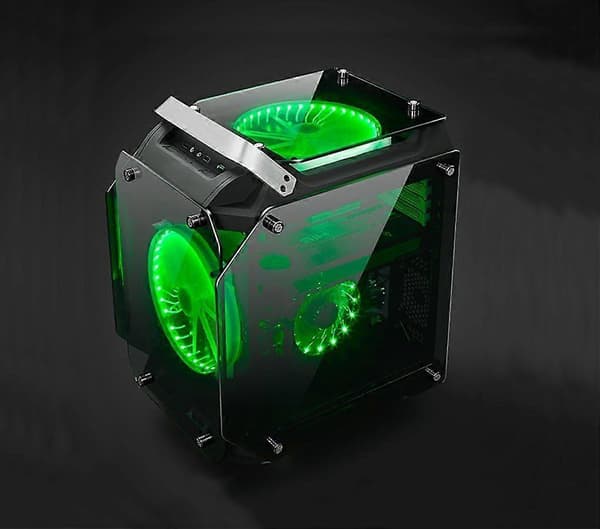 Silent Series kabinetblæser, 120mm LED computerkabinetblæser (Grøn, 2 stk.)