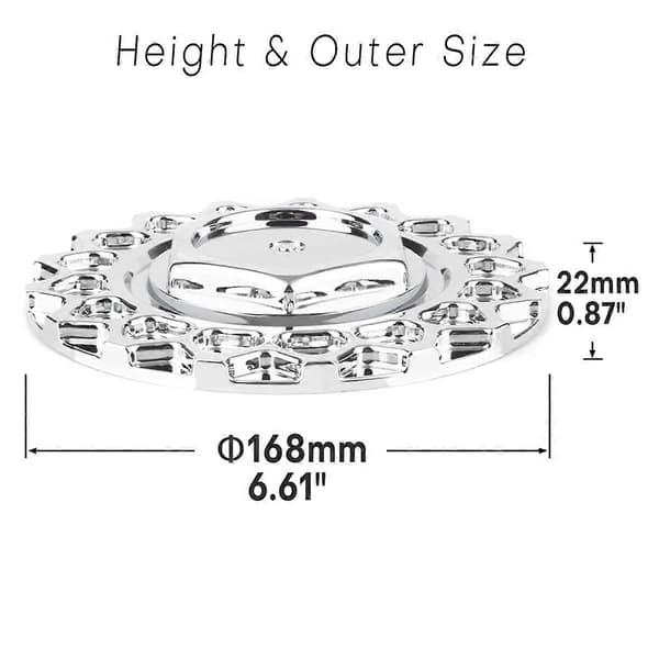 168 mm Bil Fælg Centerkapsel Nav Centerkapsel Nav Centerkapsel 9155L169 til 247L169 09.24.028, 4 STK Silver