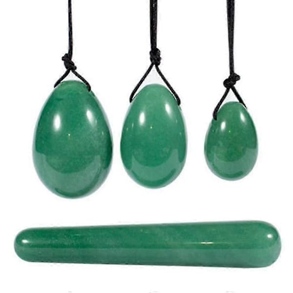 Yoni Egg Jade Stone Egg for Training Pelvic Floor Muscles for Women, Green Surface