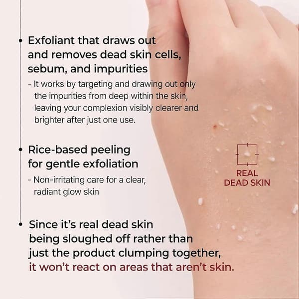 Højkvalitets 2 STK Peel Shot Glow Ris Ampul, Hvid ris ampul + Sort ris ampul Blød Eksfolierende Ansigts- og Kropsscrub Døde Hudceller 1pc rice