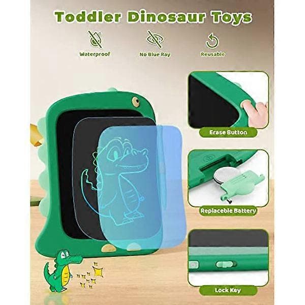 Børnetablet (grøn), legetøj til 3 år, LCD tegnetablet_Specialerbjudanden