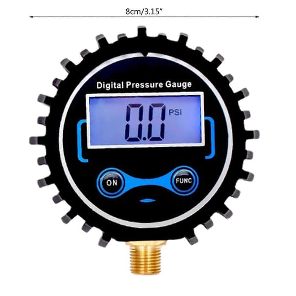 Digital Manometer Tryckmätare Med G1/g1/2 Bottenanslutning & Skydd_Kvalitetsgåvor 1 Green