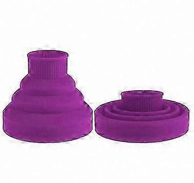 Universell vikbar hårtorkdiffusor för lockar och styling purple