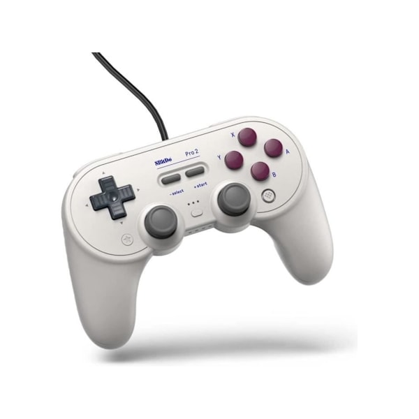 8BitDo Pro 2 Trådad Spelkontroll (Vit)