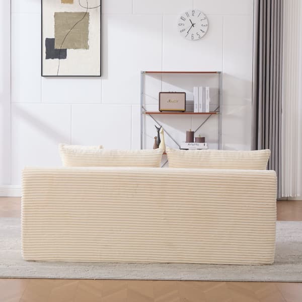 HOMAIRE modulsoffa i chenille med 30D högelastiskt skum, beige Beige
