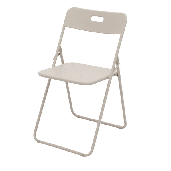 HOMAIRE Utemöbelset 3-del, vikbart bistroset i beige stål Beige