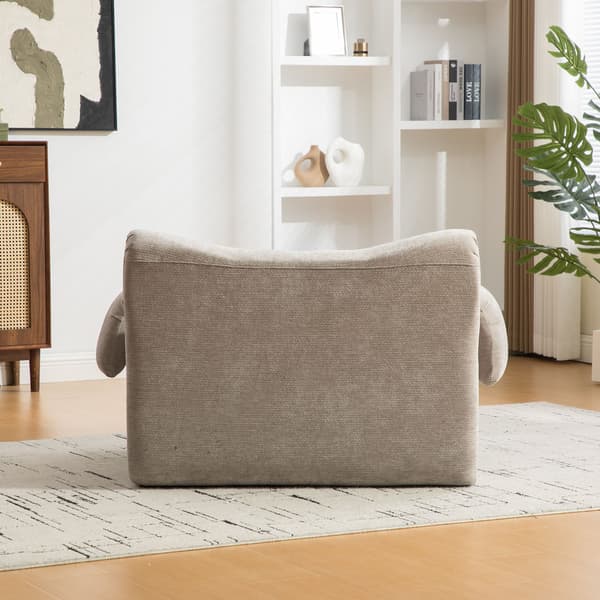 HOMAIRE modulsoffa i chenille med högelastiskt skum, grå Grå 120 x 92.5 x 73.5 cm