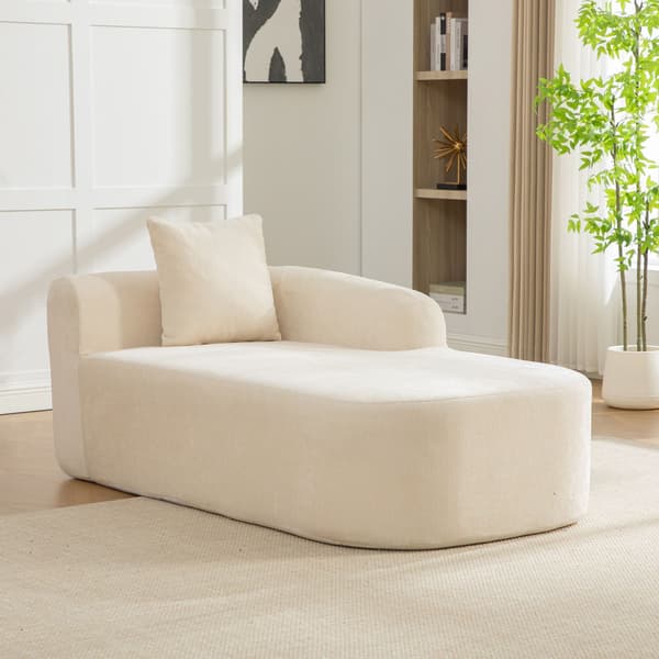HOMAIRE modulsoffa i chenille med högelastiskt skum, beige Beige