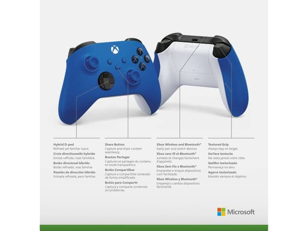 Microsoft Xbox Series X | S Trådlös Handkontroll - Shock Blue (Blå)