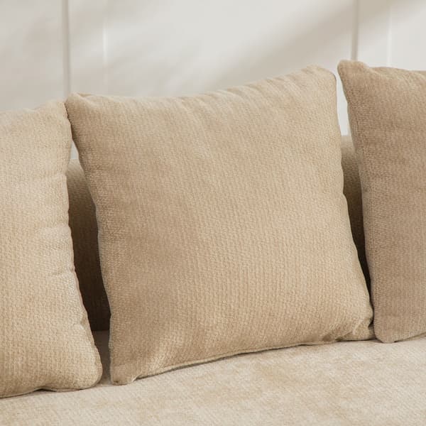 HOMAIRE modulsoffa i chenille med 30D högelastiskt skum, ljus khaki Light Khaki