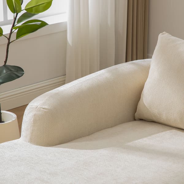 HOMAIRE modulär kompressionssoffa i chenille med 30D högelastiskt skum, beige Beige