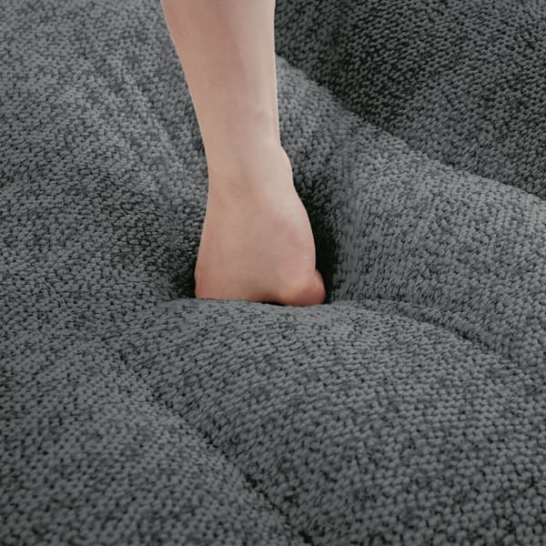 HOMAIRE 2-sits modulsoffa utan ram, skalformad med djupa sittdynor, grå Grå 210 x 104 x 79 cm