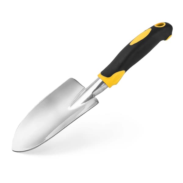 Hagespade i rustfritt stål for planting, omplanting, luking og flytting (glatt)