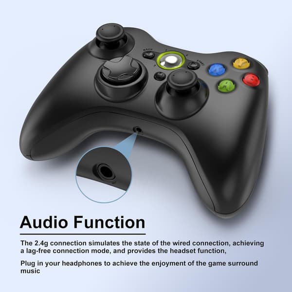 Trådlös spelkontroll för Windows PC/PS3/Android/Switch/Steam Deck, dubbelvibrerande gamepad-joystick datorspelkontroll med Turbo/Hall-trigger