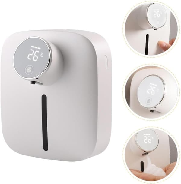 Modern Touch Tvåldispenser Väggmonterad Uppladdningsbar Smart Sensor för Hemmakontor