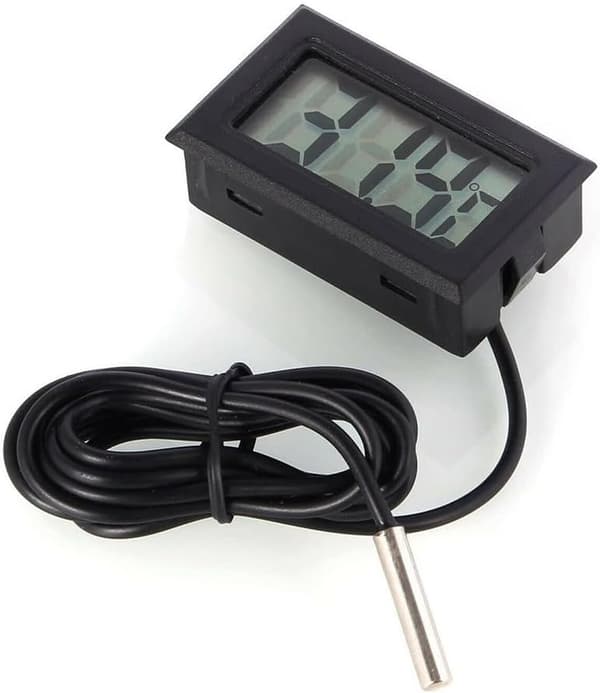 LCD termometer til køleskabe og frysere, 1 meter lang