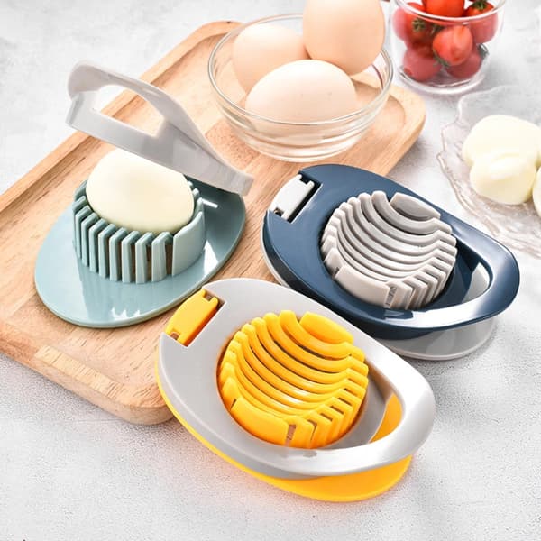 Kokt Egg Kutter Rustfritt Stål, Rustfritt Ståltråd, Tåler Oppvaskmaskin Grayish yellow