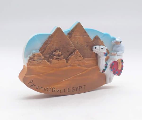 Kylskåpsmagneter för turister, 3D-kylskåpsmagneter, presentpyramider Egypten 6-8cm