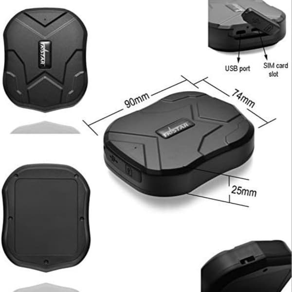 TKSTAR GPS-tracker i realtid med kraftfull magnet, dold tracker, 5000 mAh batteri