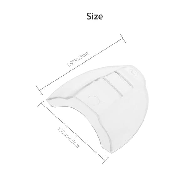 Briller Sideskjolde, Slip-on Klare Sideskjolde, Passer til Medium til Store Briller (2 Par)