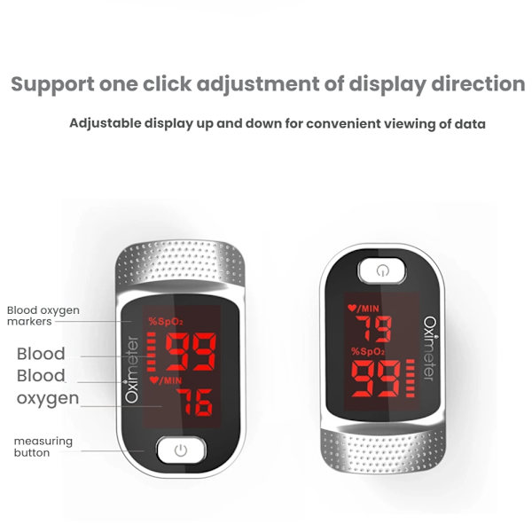 FDA fingertuppuloksymeter, fingerpuloksymetri respirasjonsmonitor multi-parameter søvnmonitor
