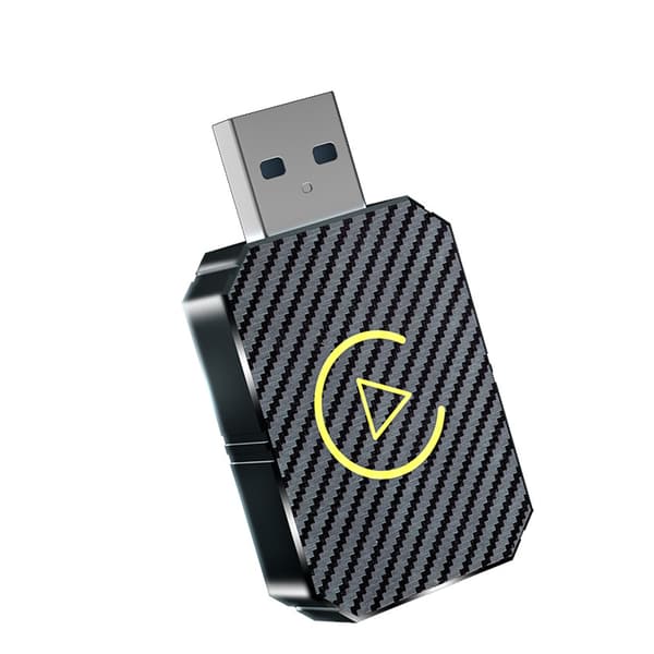 Mini Trådlös Android Biladapter och Trådlös CarPlay Adapter, 2-i-1 Trådlös CarPlay Adapter för iPhone iOS 10+/Android 11+