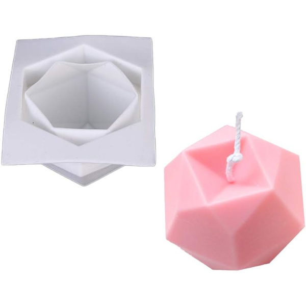 Silikoneforme DIY Lysfremstillingsform 3D Silikoneform Sojavoks