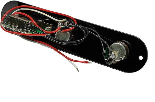 Förkopplad kontrollplatta förkopplad 3-vägs laddad omkopplarknopp ledningsnät för Telecaster elgitarr