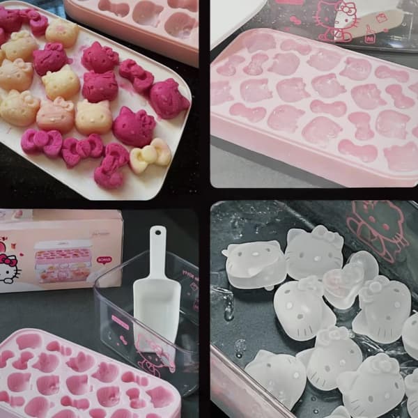 Søde Kat Silikoneforme til Gummies, Chokolade & Isklumper - 24-Huls Bageforme, Fødevaregodkendte Silikoneforme til DIY Desserter, Slik