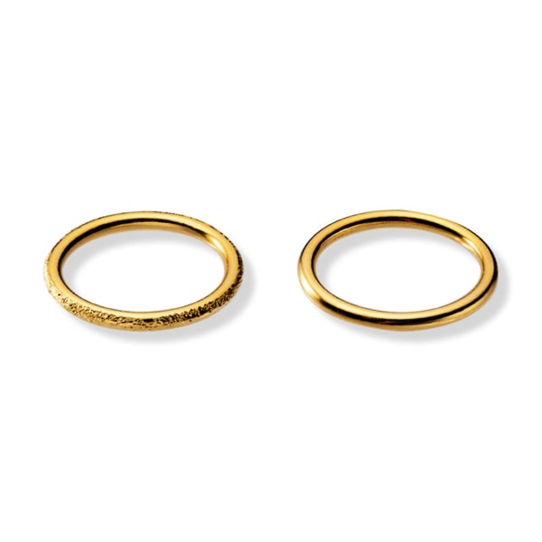 Fingerringer Kobber Enkel rund Unike gaver til kvinner forlovelse eller bursdag Gold 10