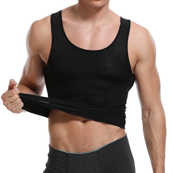 Kompresjonslinne Herre - Svart Black Black m
