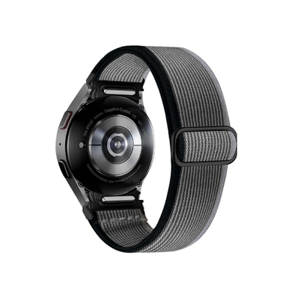 Samsung Galaxy Watch 6-Armband med Justerbart Spänne Svart+grå Sort+grå