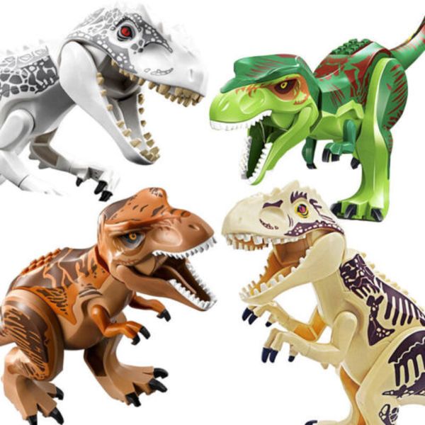 Indominus Rex xxl Large Full Size Dinosaur Figur Block Fit En stor dinosaurie