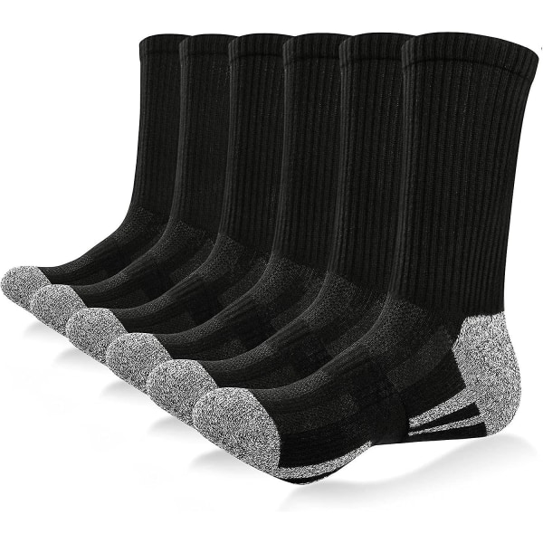Lmell miesten sukat 6 paria siirtävä hengittävä tyyny Casual miehistön sukat lahja