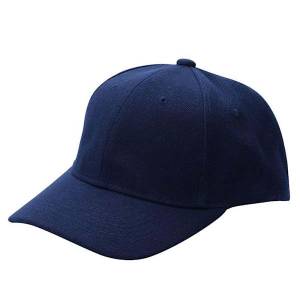 Enfärgad keps slät - Olika färger Dark blue Mörkblå