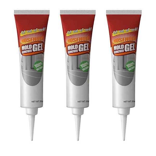 3st Mögelborttagning Gel Form Magic Remover Hem Väggkakel Glas Limrengöring 20g