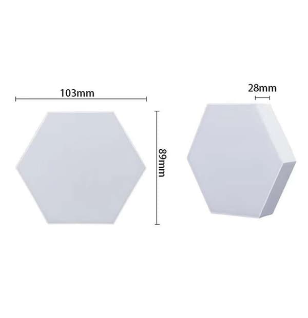 Hexagon LED-panel - 6 stk RGB Smart LED-panel lamper