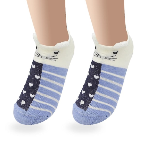 Cotton Comfortable Women Fashion 3d Cartoon Animal Print Ankle Socks