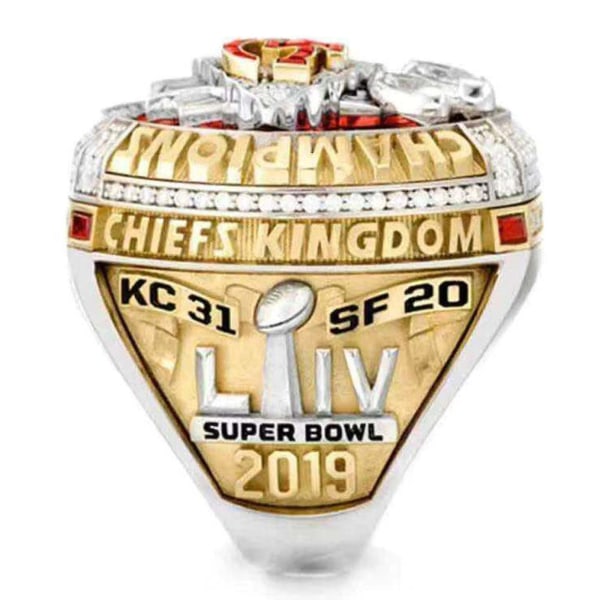 Ny 2023 Alloy Ring Menn Kansas City Chiefs Ring Mahomes Patrick Super Bowl Replica Ring With Size 14