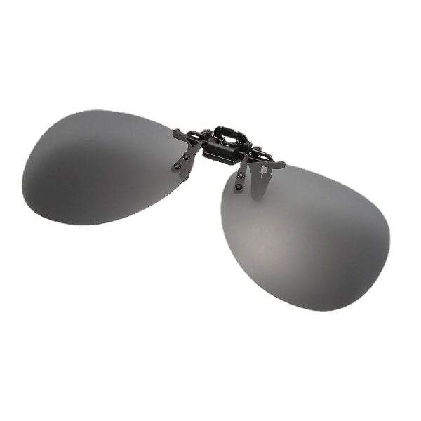 Polariserte solbriller Clip Menn Toad Solbriller Kvinner Nærsynthet Førerbriller Fiske Black gray polarized