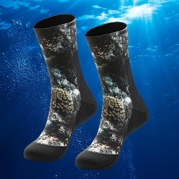 Svømmedykkersokker Snorkelsokker for vannsport menn Kamuflasje A Camouflage A