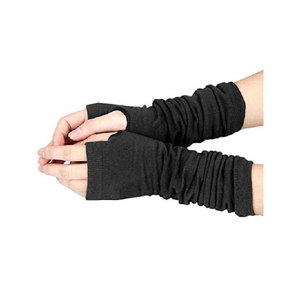 Pehmeät käsi- ja käsivarsilämmittimet Black Svart