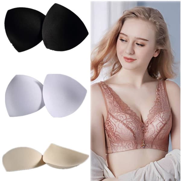 3 par Triangle Bra Pad Pad Bra Insert vaahtomuovi rintakehän push up pehmusteet