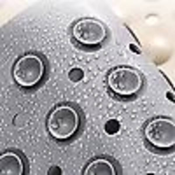 Halkfri duschmatta med fotskrubbborstemassager Grey 40x70cm