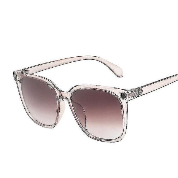 Klassiska runda solglasögon för kvinnor män Vintage nyanser Stor plastbåge