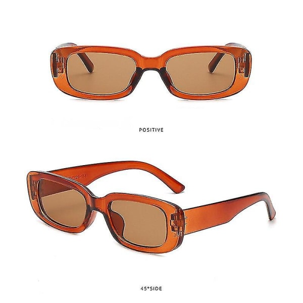 Ny mote Small Square Vintage Sykkelsolbriller Sykkelutstyr for kvinner Polariserte solbriller rektangulære briller