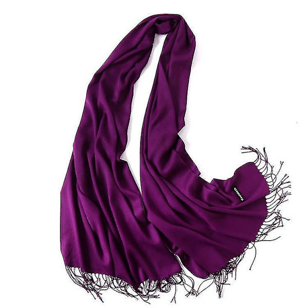 200*70cm Vintersjalar Polyester Cashmere Scarf Med Tofs