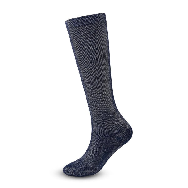 3 par kompressionsstrømper til damer og mænd Flyvestrømper kompressionsstrømper til løbeflyvning Sport Fremragende Navy Blue S M