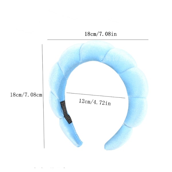 Spa pannband för kvinnor blue