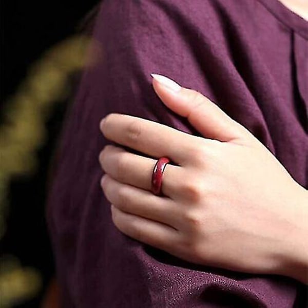 Cinnabar Ring, Cinnabar Feng Shui Ring 19mm